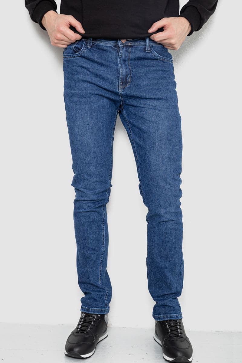 Джинси чоловічі демісезонні, колір синій, 243R8049 - зображення 1