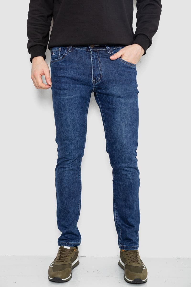 Джинси чоловічі демісезонні, колір синій, 243R8110 - зображення 1