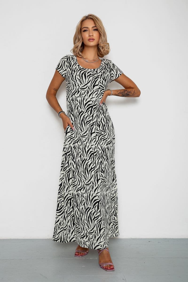 Сукня жатка, колір молочний, 102R5262 - зображення 1