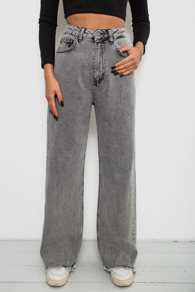 Джинси жіночі MOM, колір сірий, 244R1948 - зображення 1