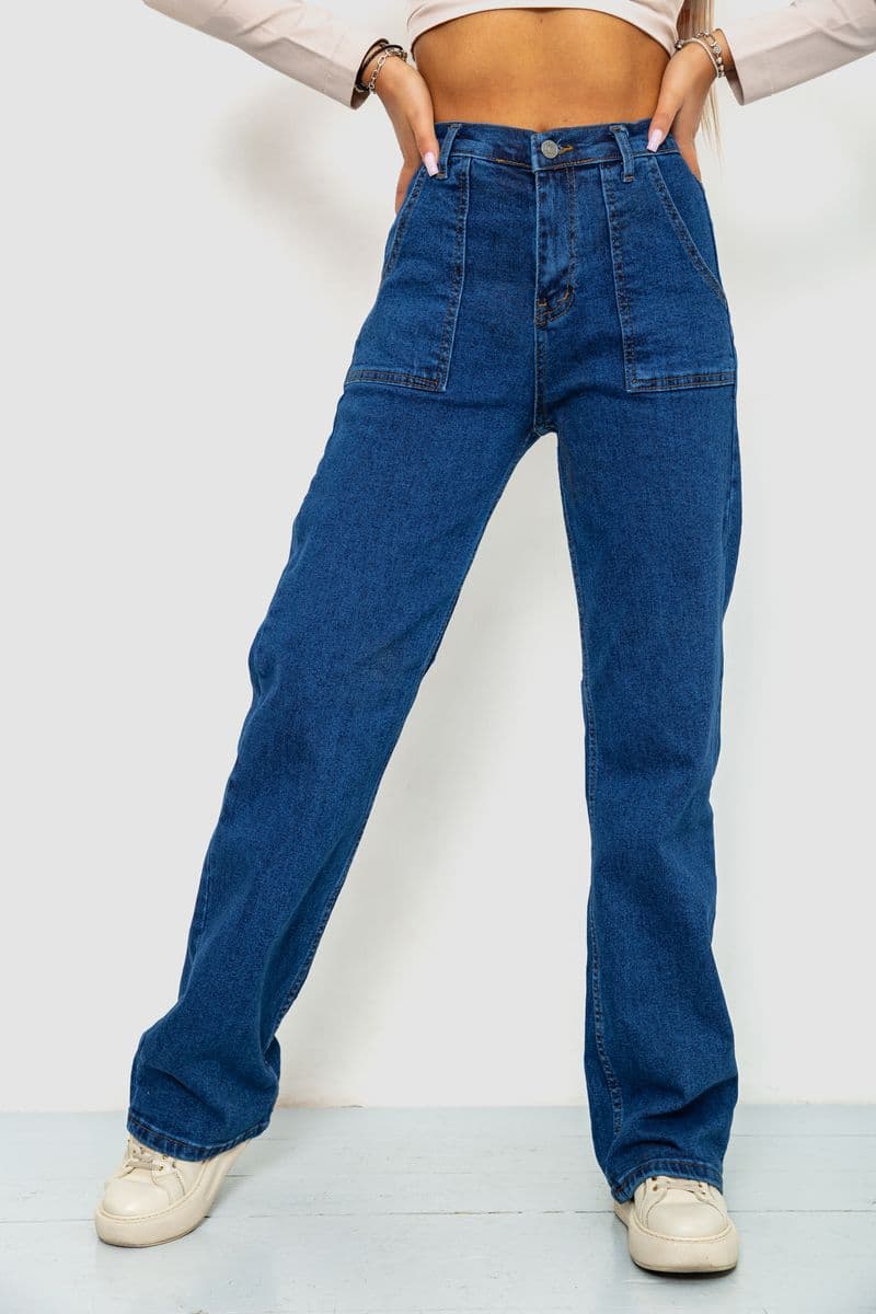 Джинси жіночі, колір темно-синій, 244R413-2017 - зображення 1