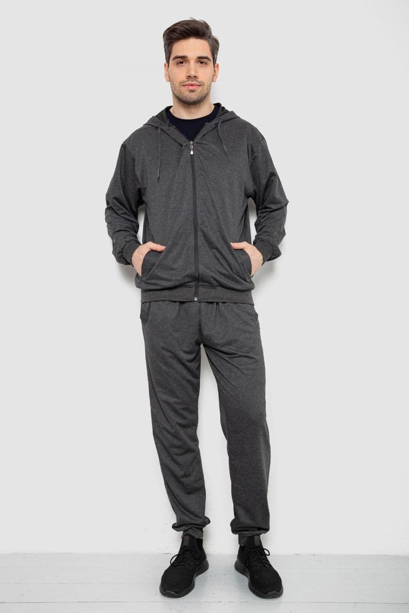 Спорт костюм чоловічий, колір темно-сірий, 244R9153 - зображення 1