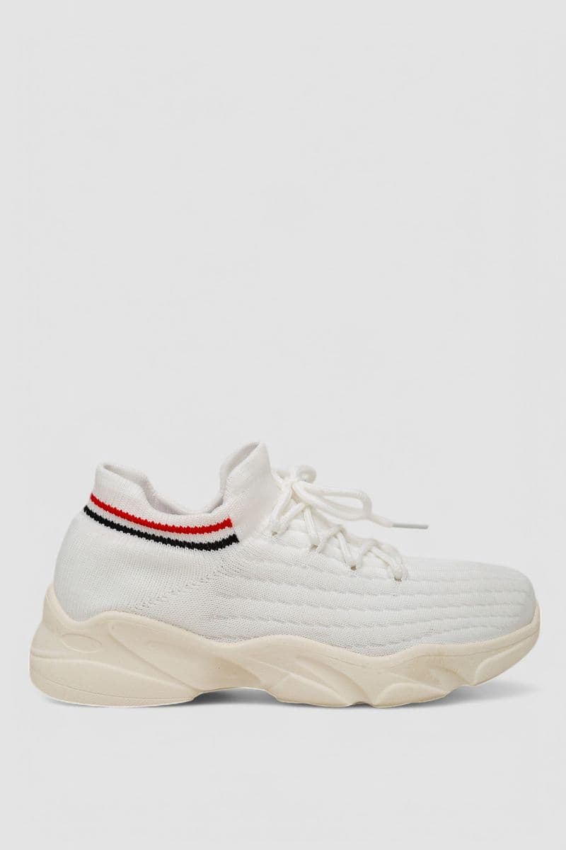 Кросівки жіночі текстильні, колір білий, 244R382K - зображення 1