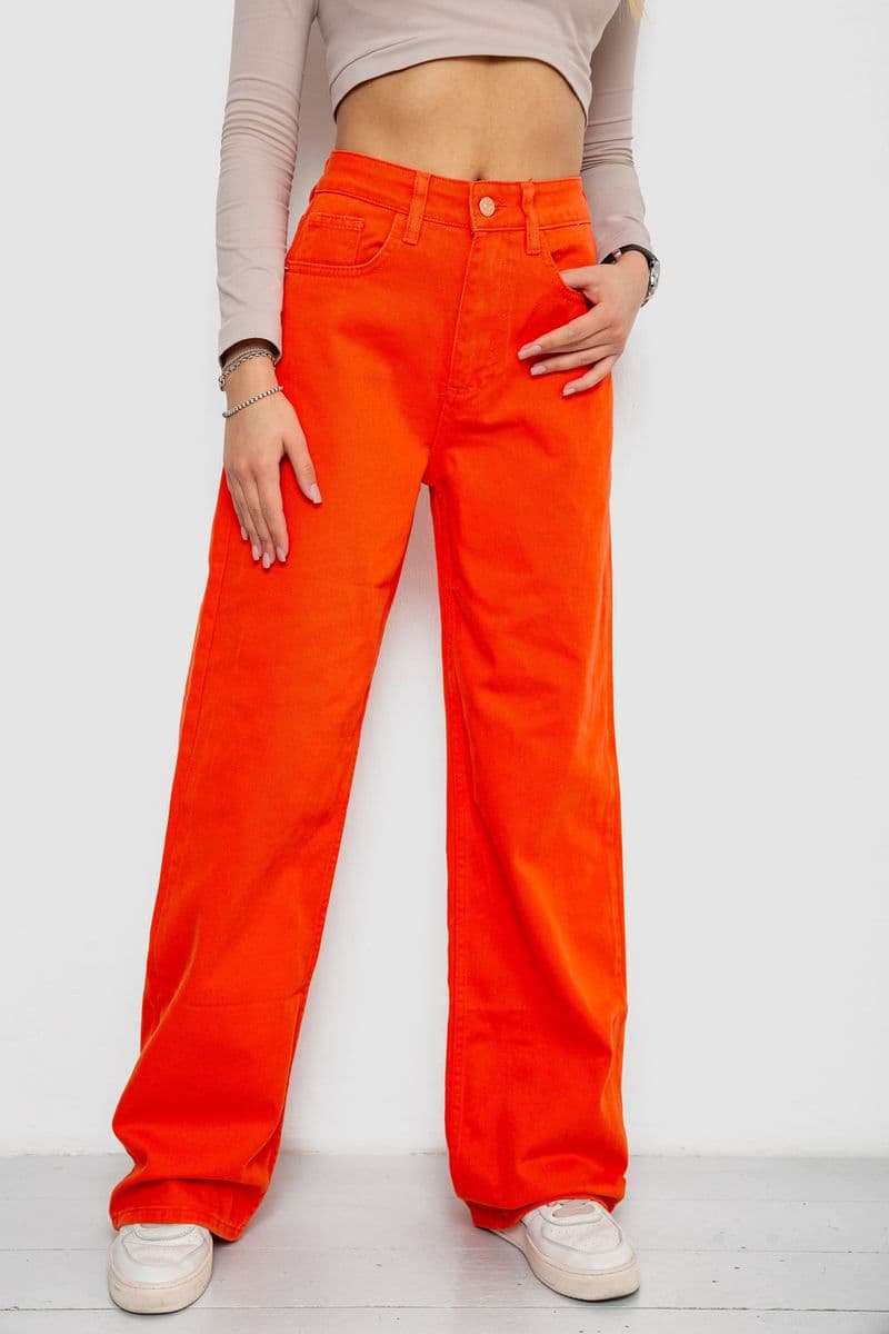 Джинси жіночі, колір помаранчевий, 250R1119 - зображення 1