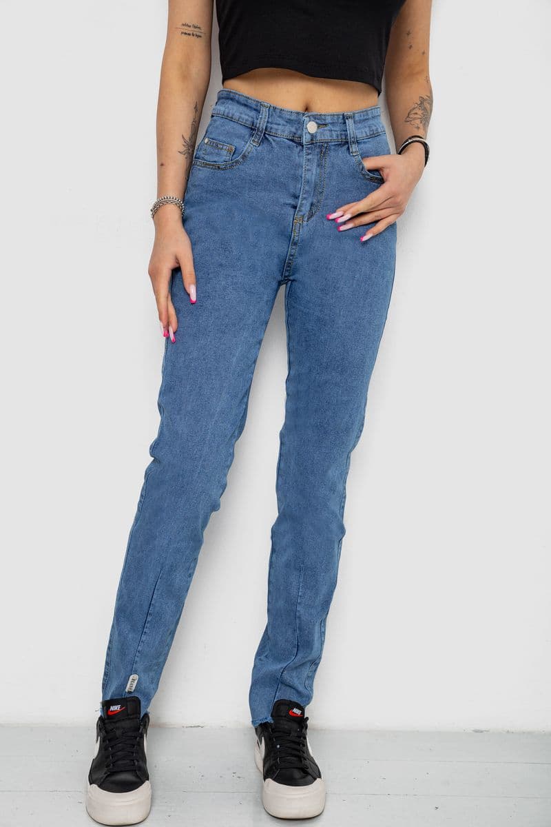 Джинси жіночі, колір блакитний, 238RNK02 - зображення 1
