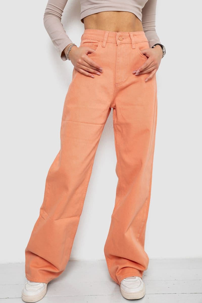 Джинси жіночі, колір персиковий, 250R1119 - зображення 1