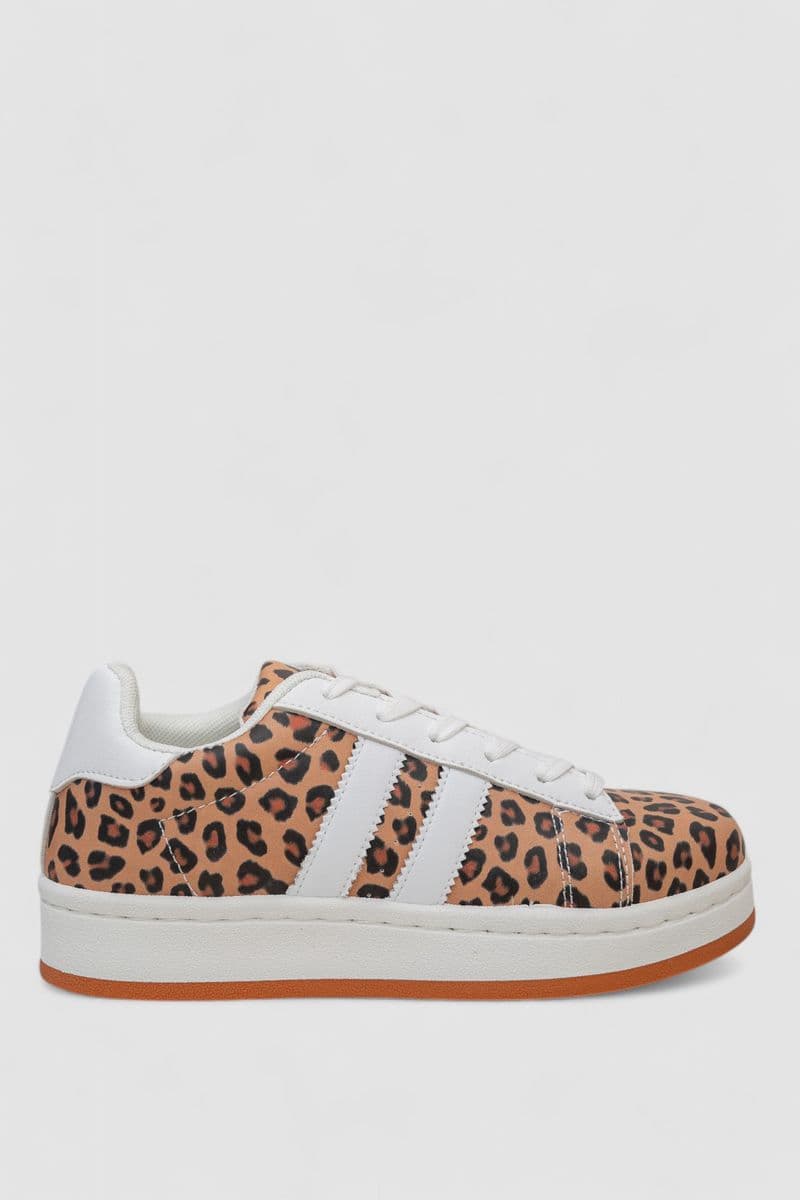 Кросівки жіночі демісезонні, колір бежево-білий, 243R2025-2 - зображення 1