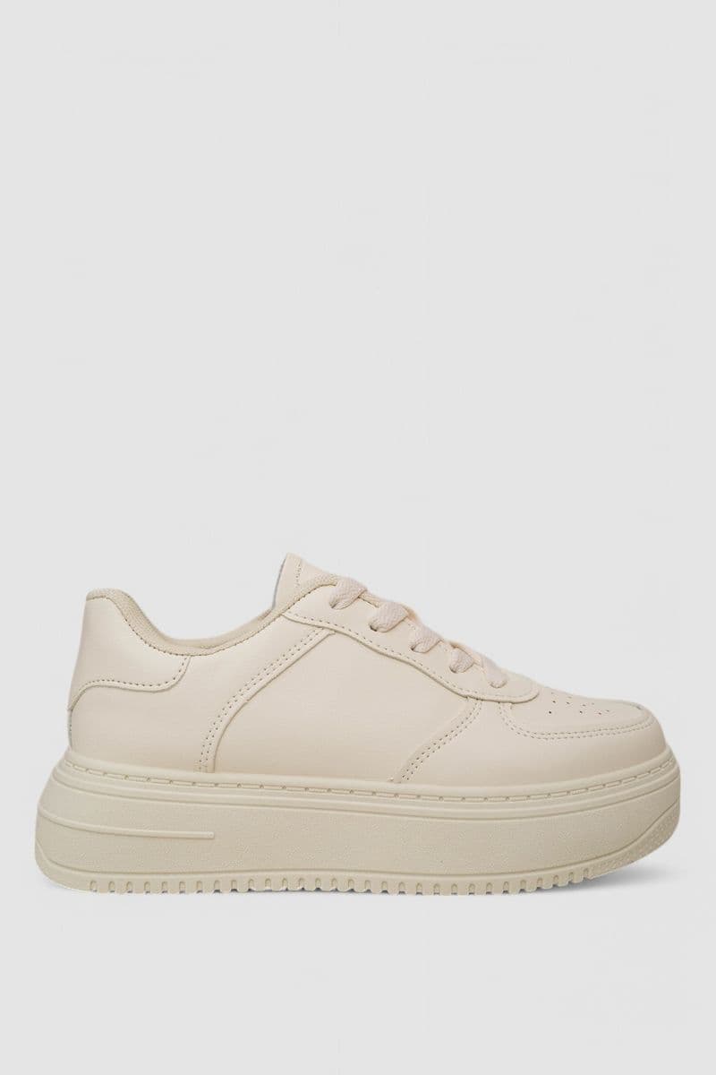 Кеди жіночі, колір бежевий, 248RK12 - зображення 1