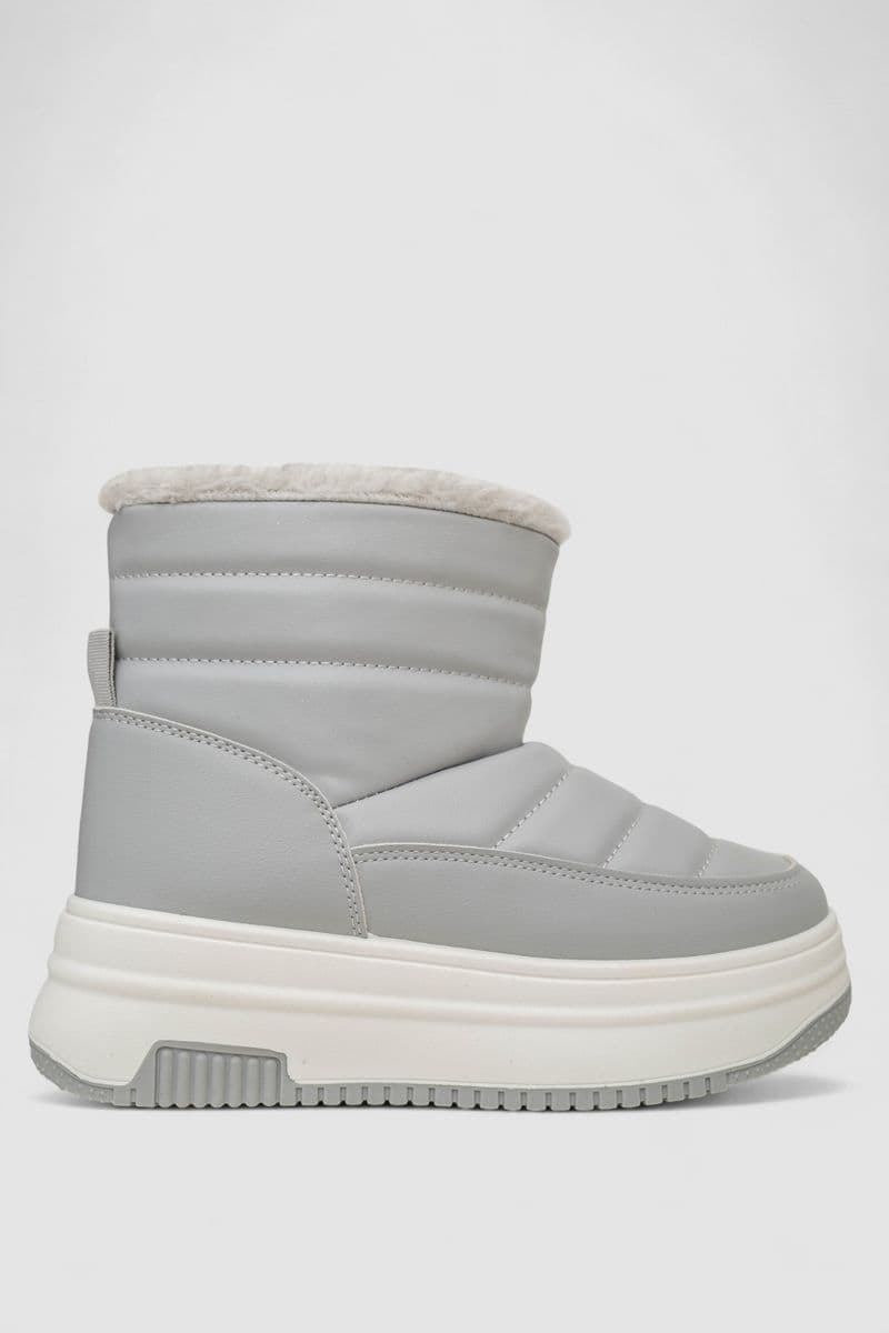 Дутики жіночі зимові на хутрі, колір сірий, 248RAM018 - зображення 1