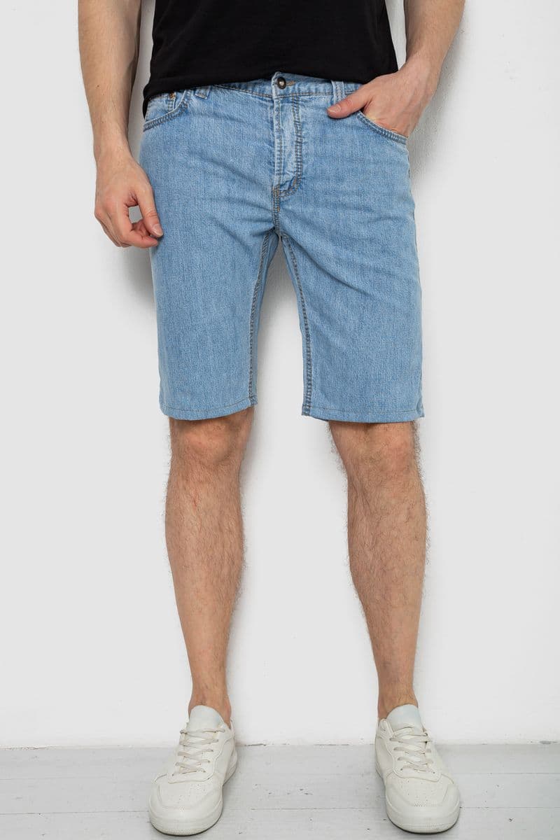 Шорти чоловічі джинсові, колір блакитний, 238R2025 - зображення 1