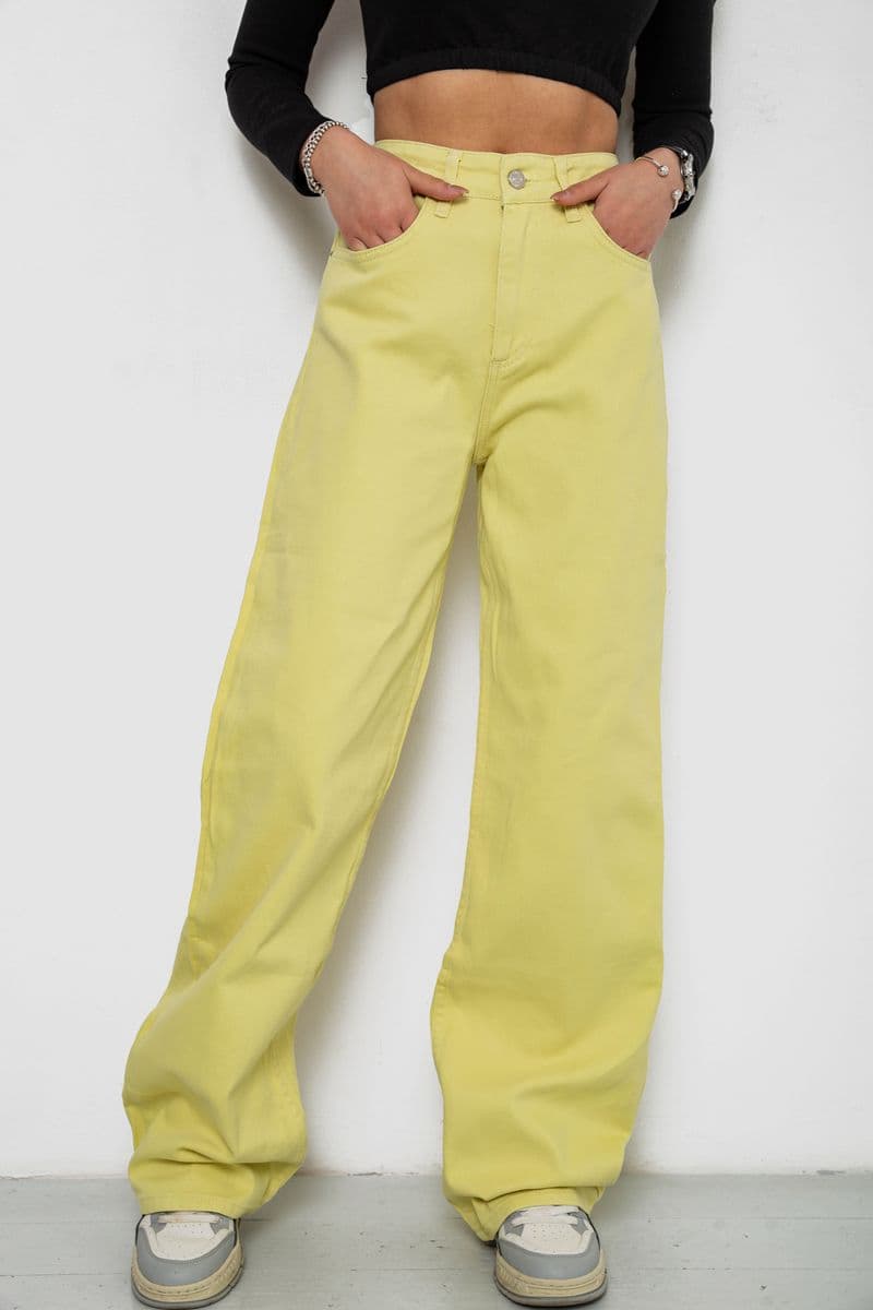 Джинси жіночі, колір жовтий, 250R1119 - зображення 1