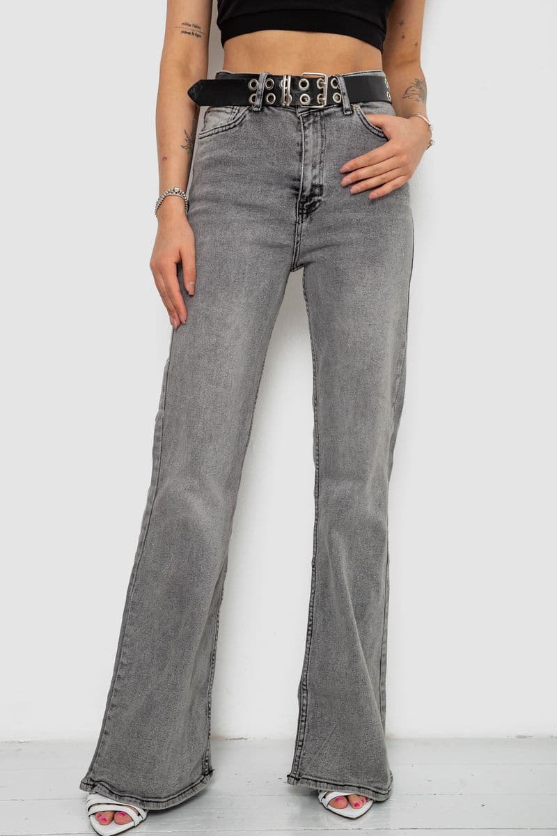 Джинси жіночі, колір сірий, 244R00646 - зображення 1