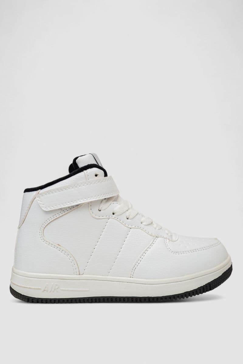 Кросівки жіночі зимові на хутрі, колір біло-чорний, 248RH1040 - зображення 1