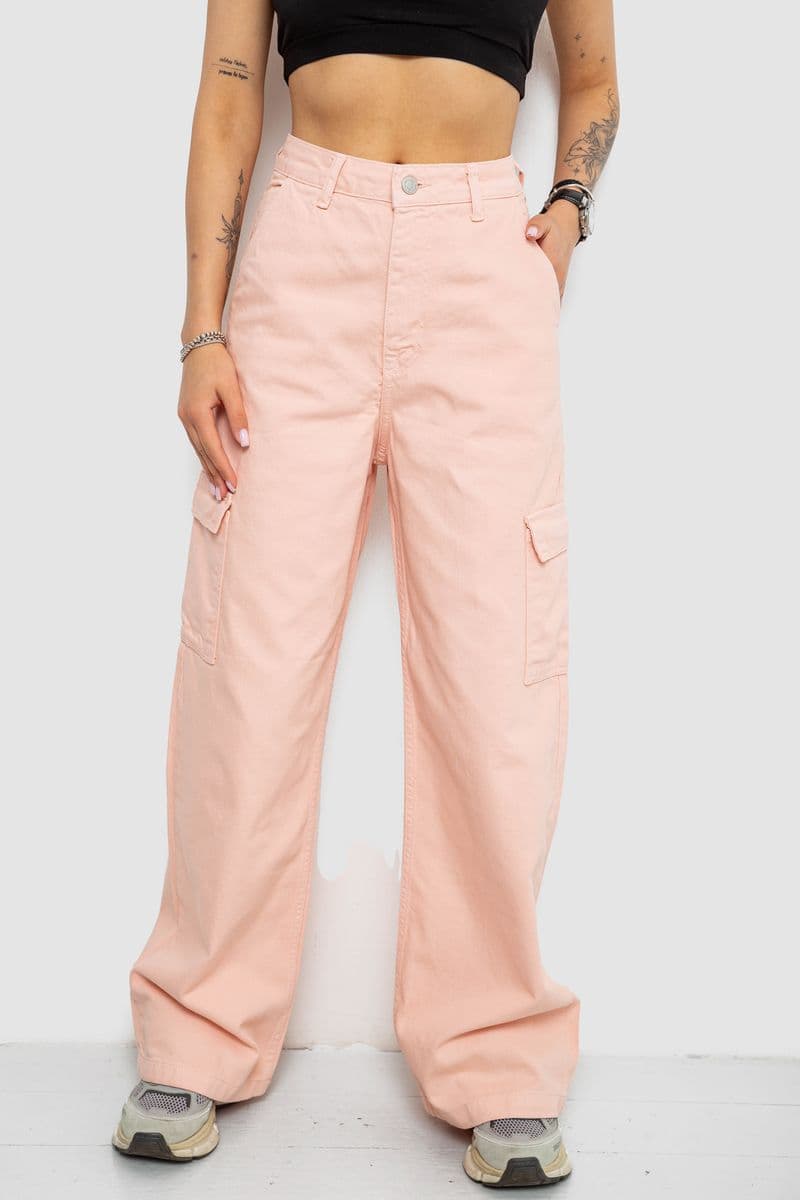 Джинси жіночі, колір персиковий, 250R2535 - зображення 1