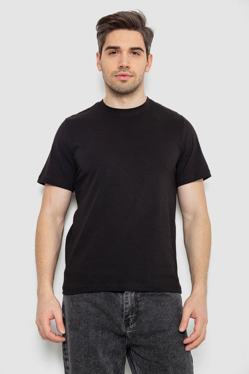 Футболка чоловіча з принтом, колір чорний, 241R1907 - зображення 1
