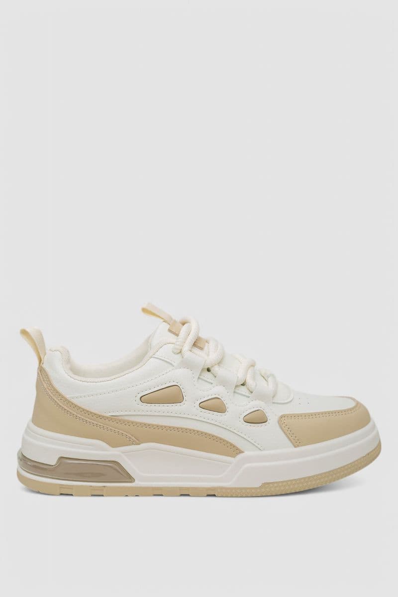 Кросівки чоловічі демісезонні, колір біло-бежевий, 243RHK106 - зображення 1