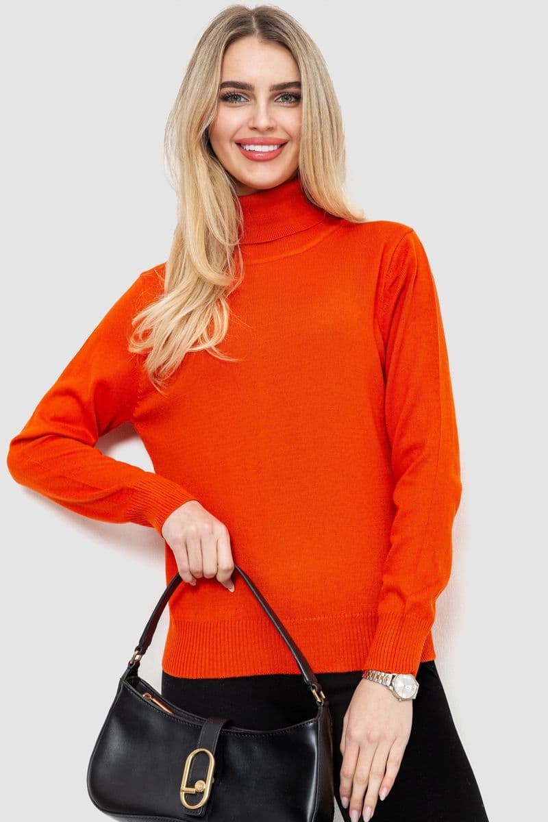 Гольф женский, колір помаранчевий, 244R2026-1 - зображення 1