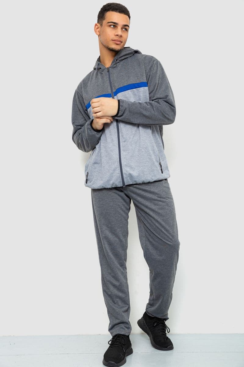 Спорт костюм чоловічий, колір сірий, 244R9133 - зображення 1