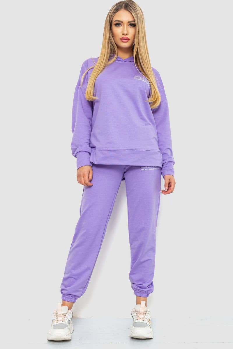 Спорт костюм жіночий, колір бузковий, 241R15133 - зображення 1