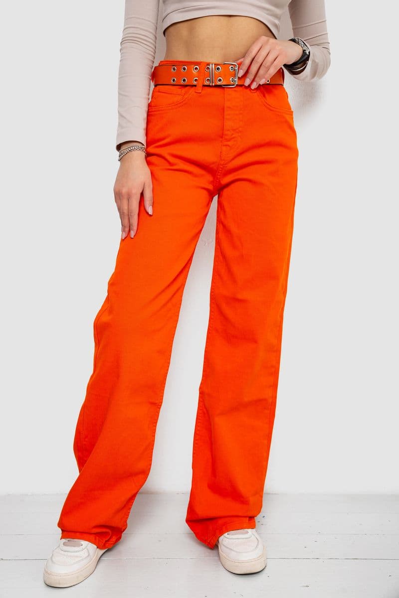 Джинси жіночі, колір помаранчевий, 250R00160 - зображення 1