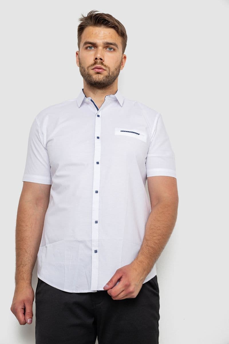 Сорочка чоловіча класична, колір білий, 214R7115 - зображення 1