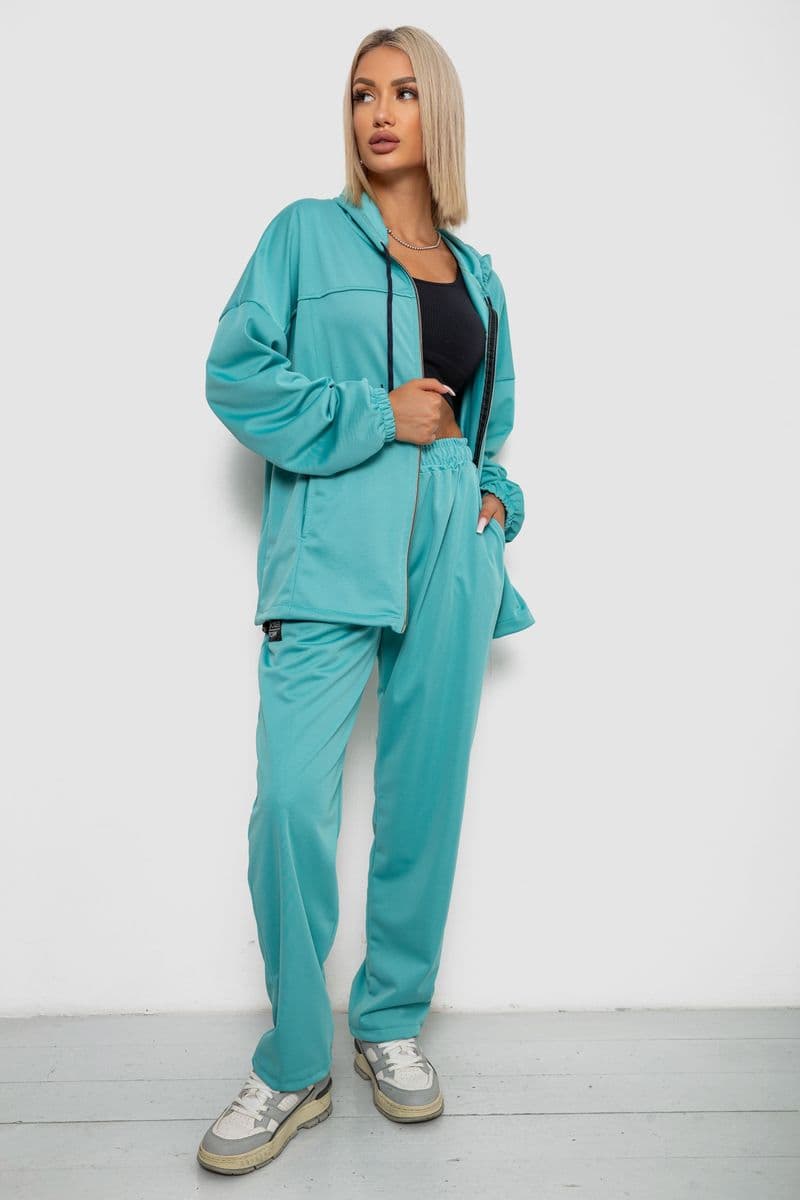 Спортивний костюм жіночий, колір бірюзовий, 238R114-1 - зображення 1