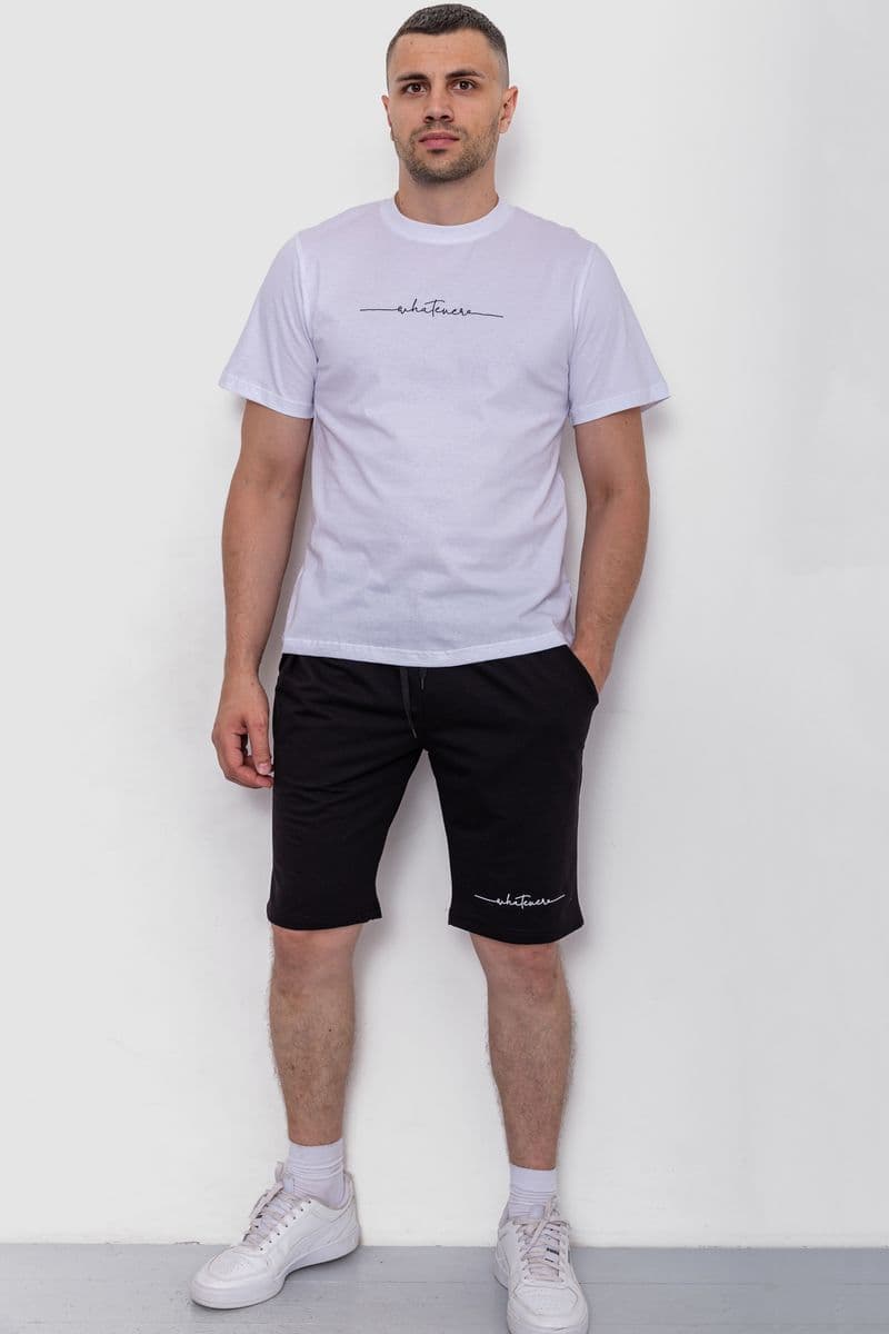 Костюм чоловічий, колір біло-чорний, 241R1622-2 - зображення 1