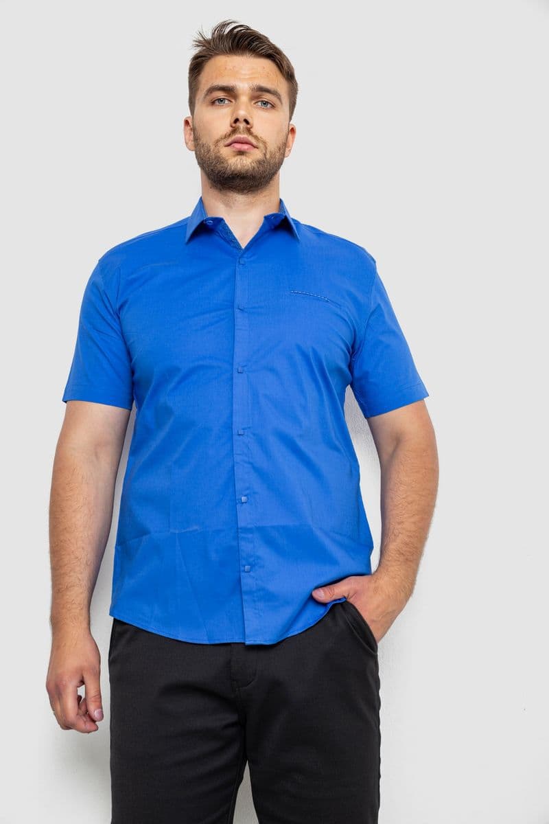Сорочка чоловіча класична, колір електрик, 214R7115 - зображення 1