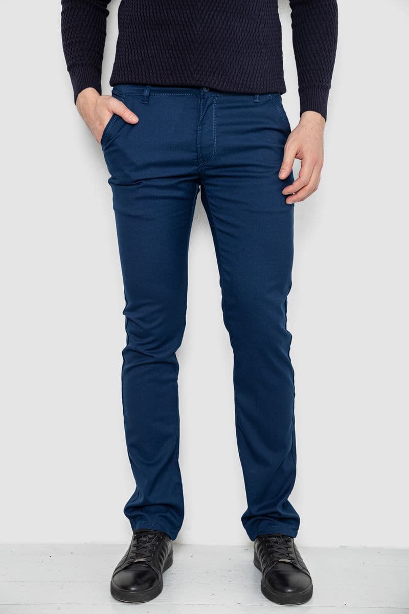 Штани чоловічі, колір синій, 244R4201 - зображення 1