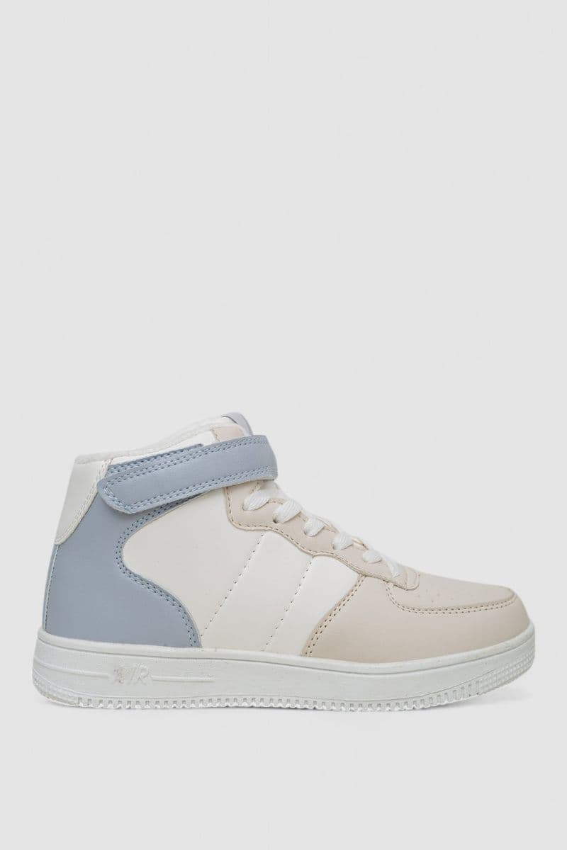 Кросівки жіночі зимові на хутрі, колір біло-бежевий, 248RH1040 - зображення 1