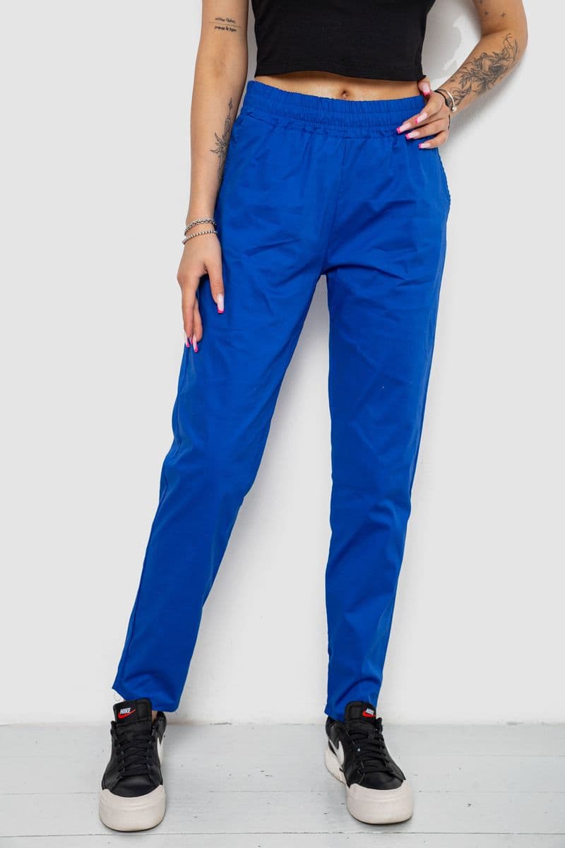 Штани жіночі, колір електрик, 238R316 - зображення 1