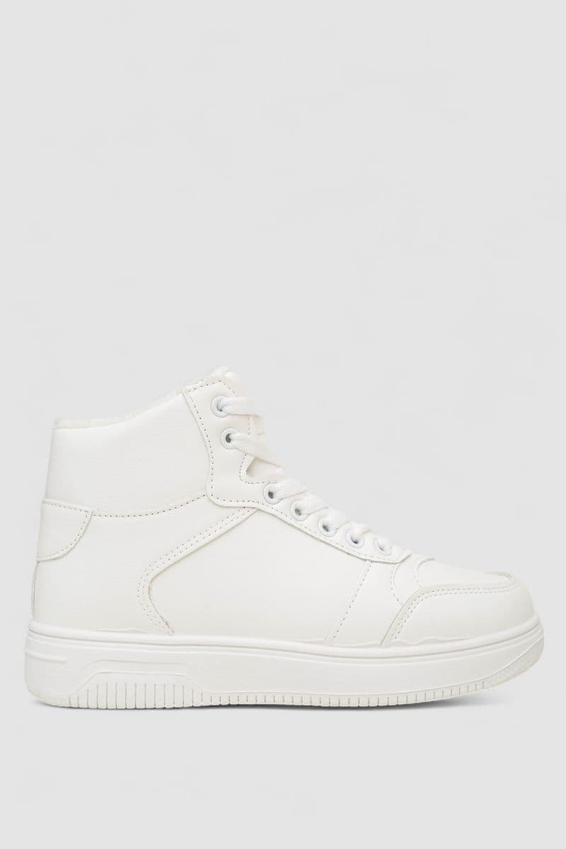 Кросівки жіночі зимові на хутрі, колір білий, 248RAJ04 - зображення 1