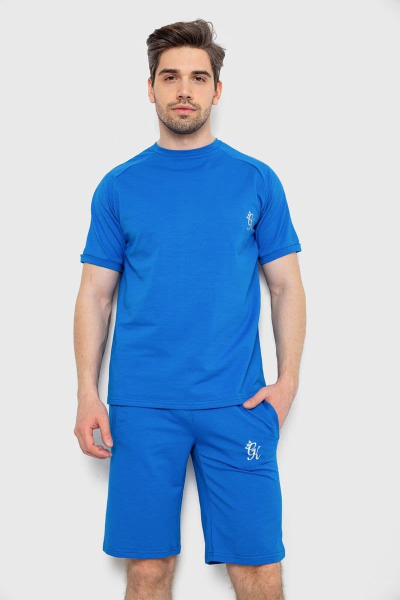 Костюм чоловічий повсякденний, колір електрик, 238R1570-1 - зображення 1