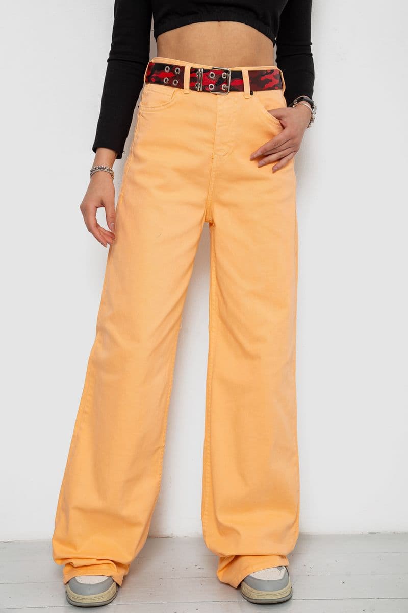 Джинси жіночі, колір персиковий, 250R00162 - зображення 1