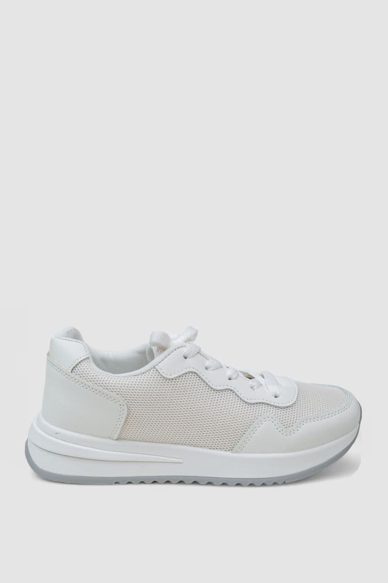 Кросівки жіночі, колір біло-сірий, 248RG02 - зображення 1