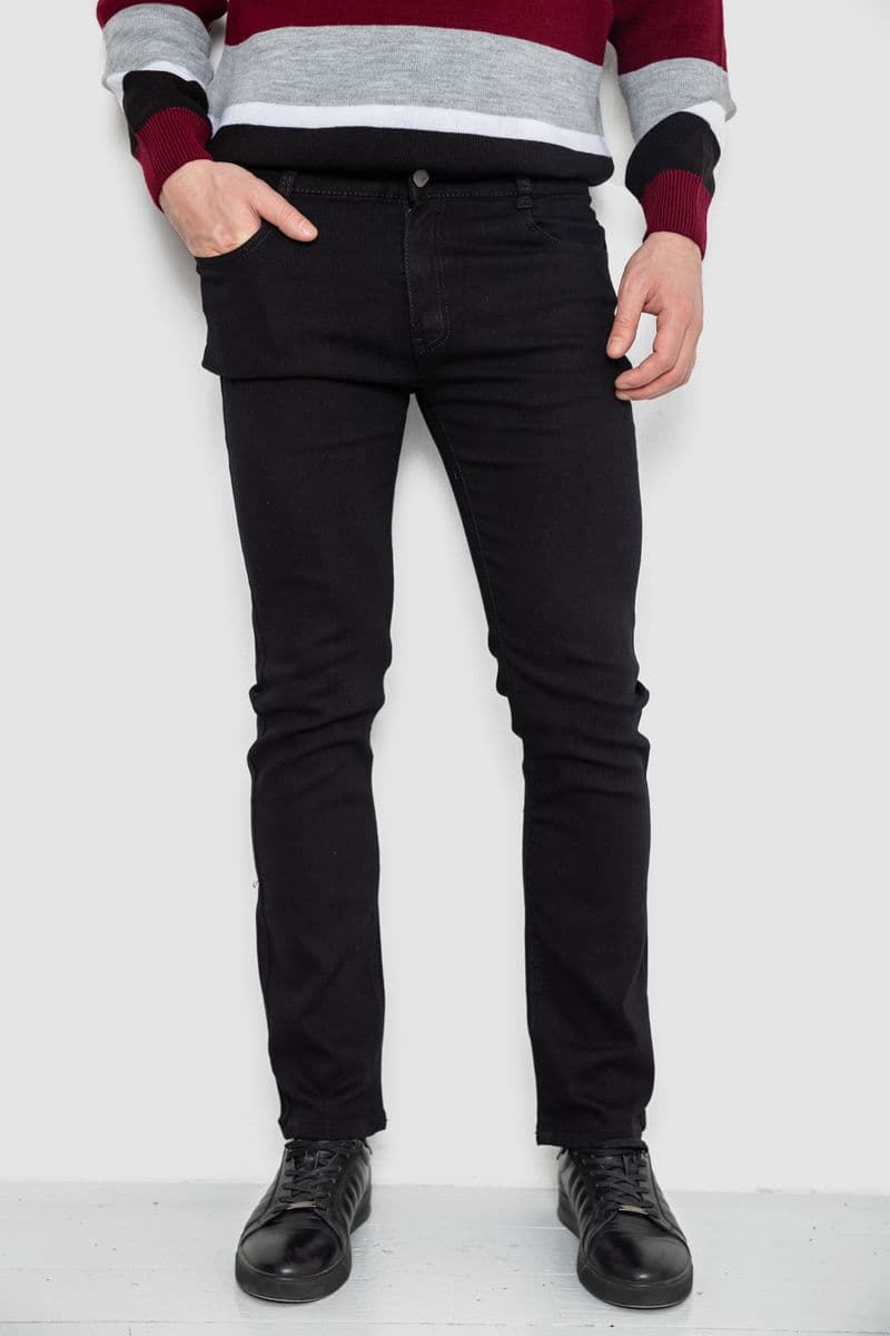 Джинси чоловічі, колір чорний, 244R1035 - зображення 1