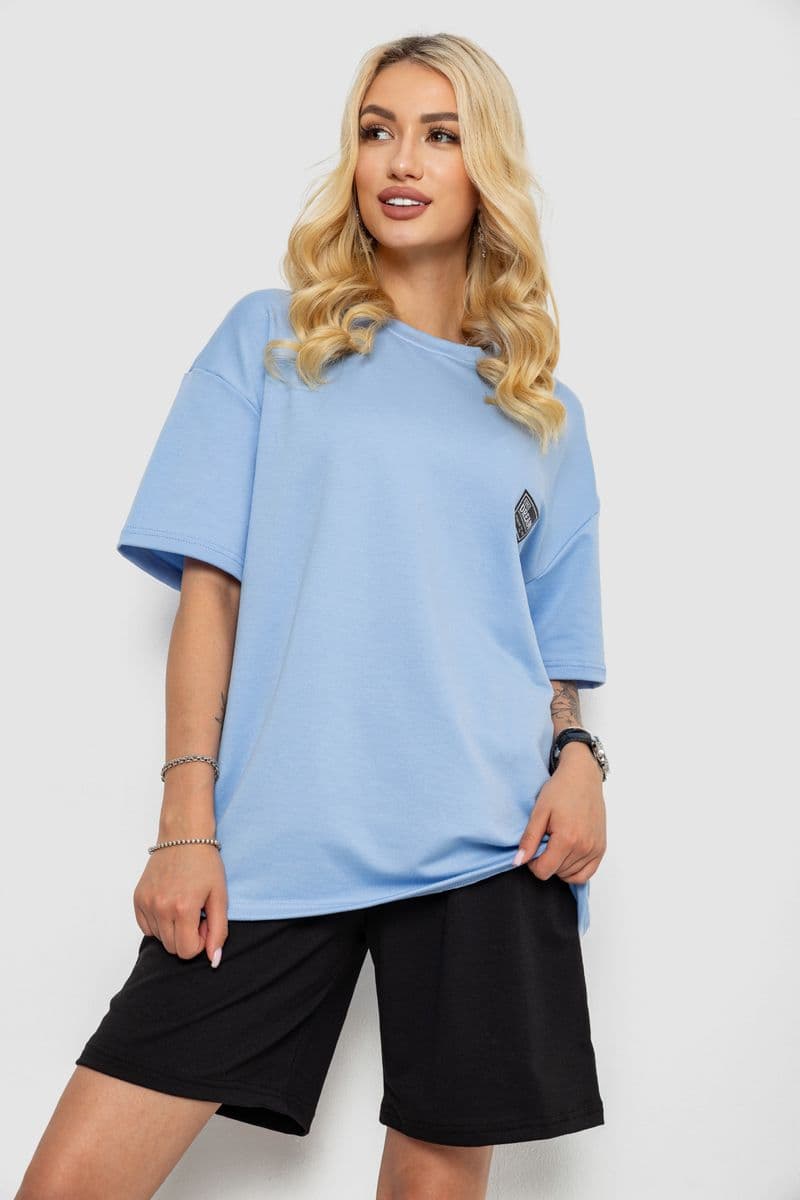 Костюм жіночий повсякденний, колір блакитний, 241R5004-1 - зображення 1