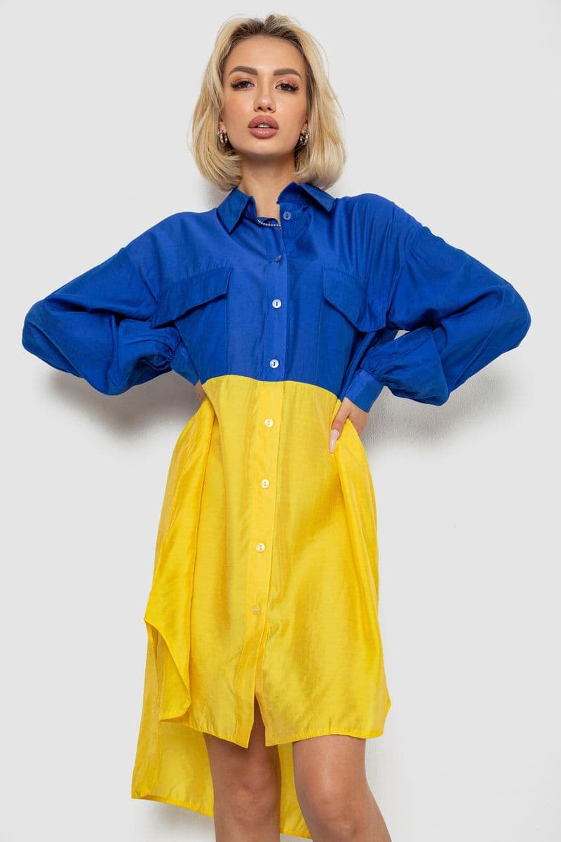 Сукня прямого крою, колір синій, 238R0094 - зображення 1