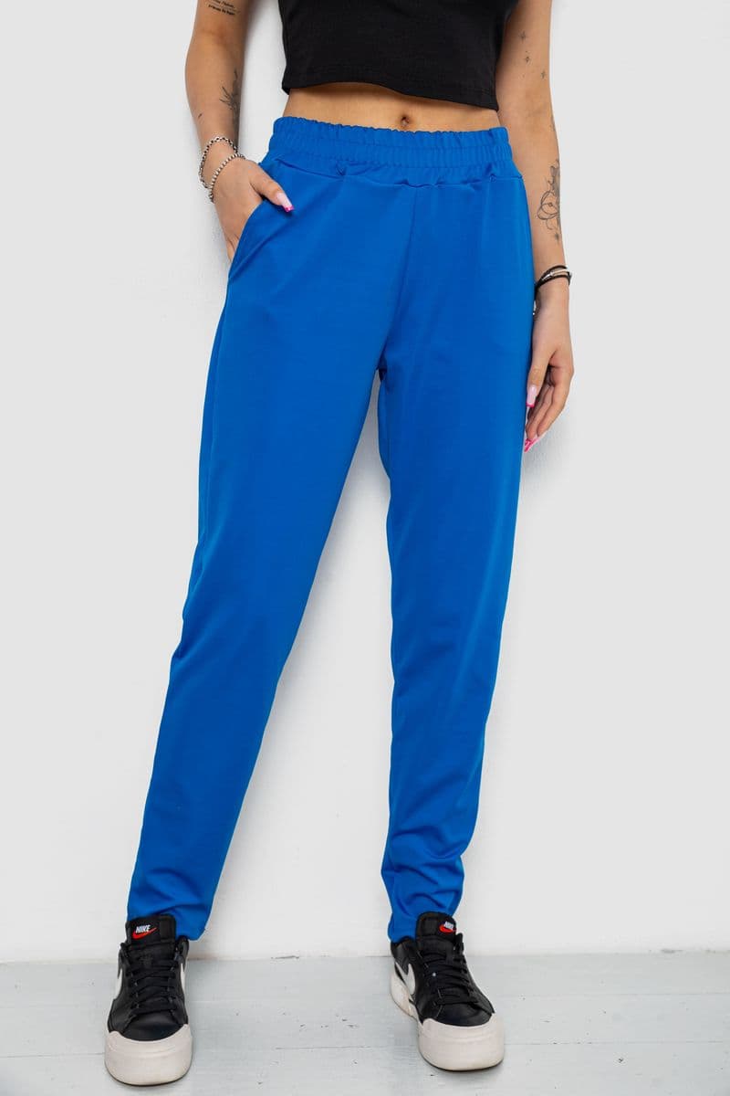 Штани жіночі, колір електрик, 238R318 - зображення 1