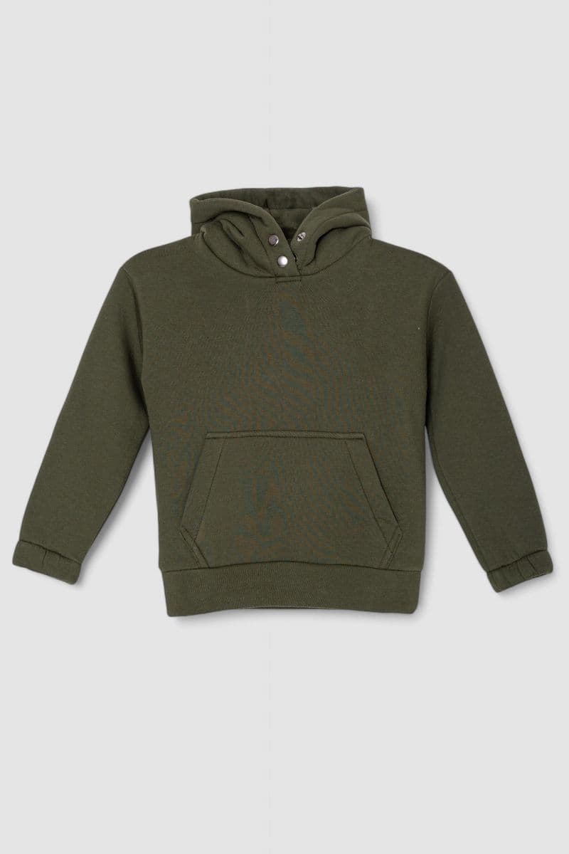 Спортивний костюм дитячий на флісі, колір хакі, 102R1520 - зображення 1