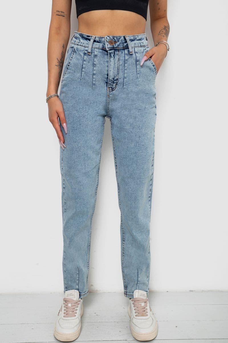 Джинси жіночі, колір блакитний, 244R2385 - зображення 1