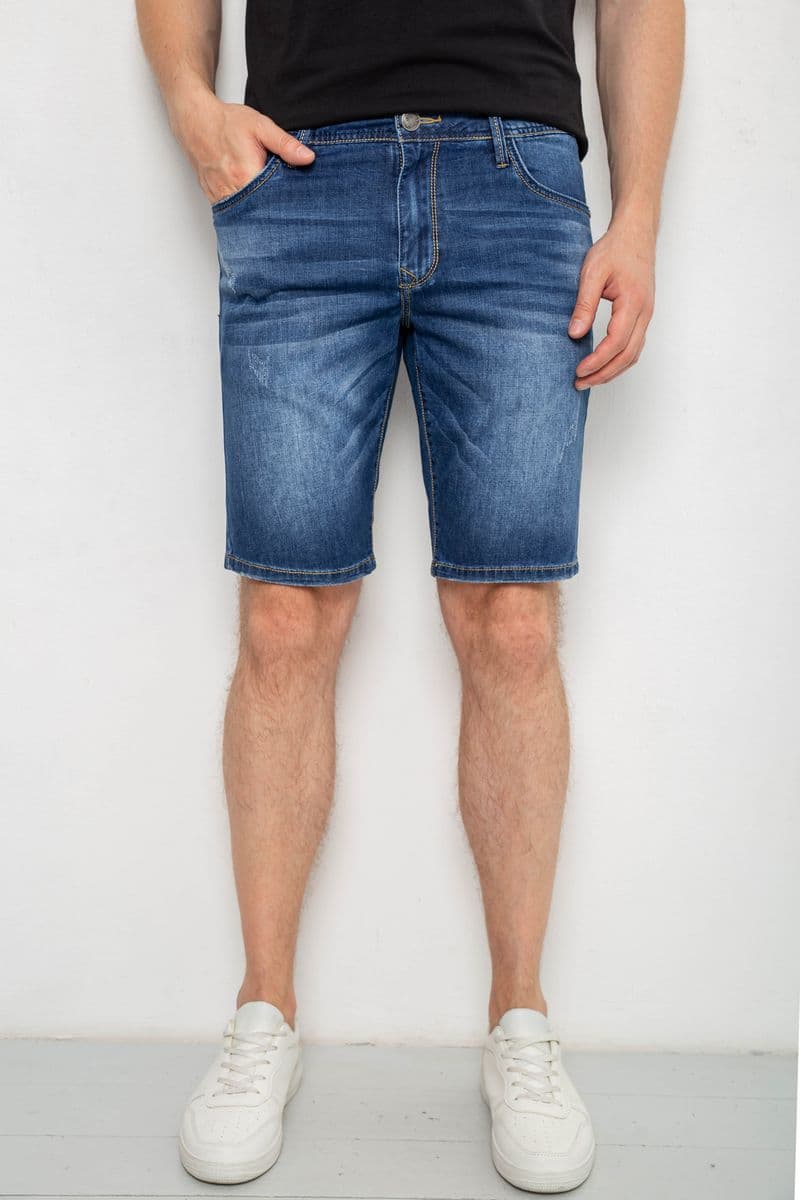 Джинсові шорти чоловічі, колір синій, 244R5A-045 - зображення 1