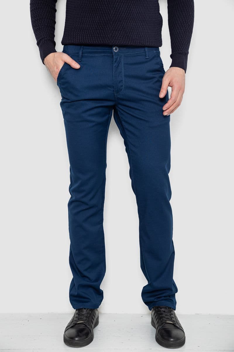 Штани чоловічі, колір синій, 244R4202B - зображення 1