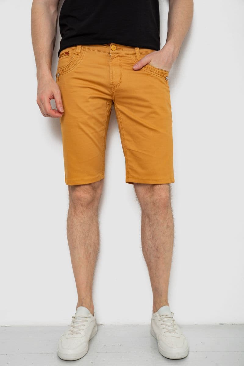 Шорти чоловічі, колір гірчичний, 238R2471 - зображення 1