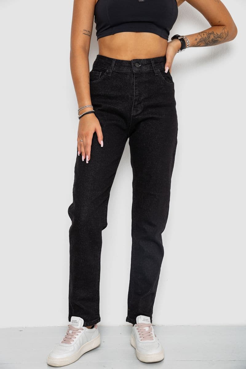 Джинси жіночі, колір чорний, 244R920-6 - зображення 1