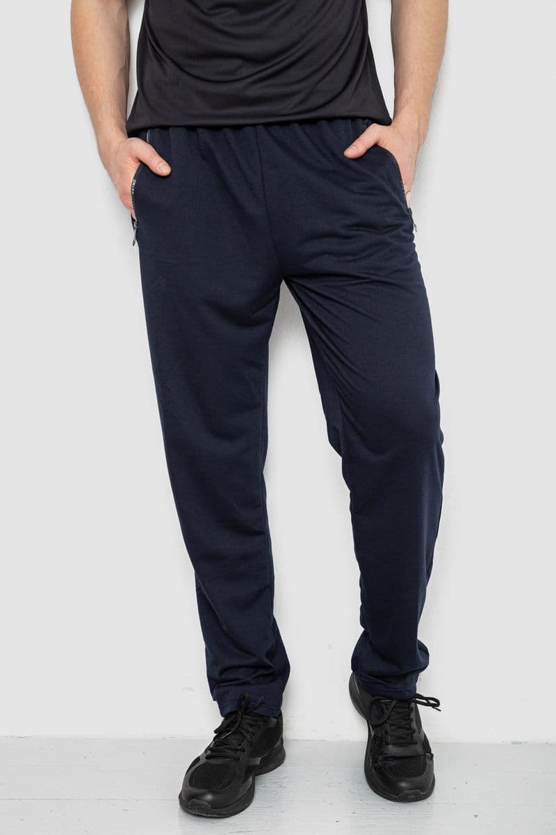 Спорт штани чоловічі, колір темно-синій, 244R401 - зображення 1
