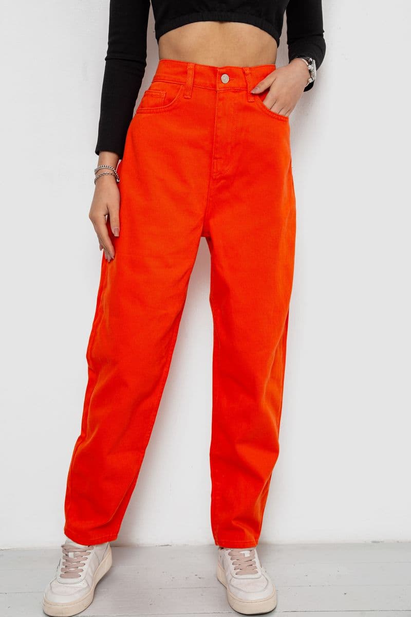 Джинси жіночі MOM, колір помаранчевий, 250R1120 - зображення 1