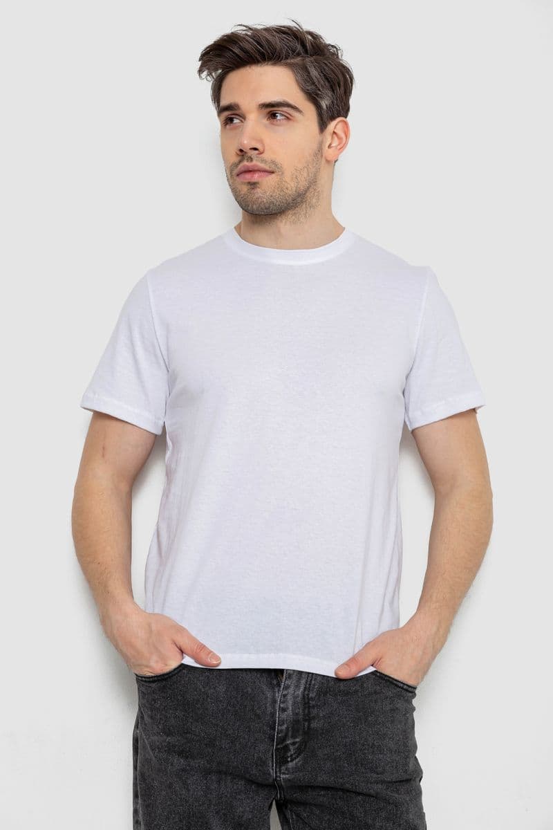 Футболка чоловіча з принтом, колір білий, 241R1907 - зображення 1