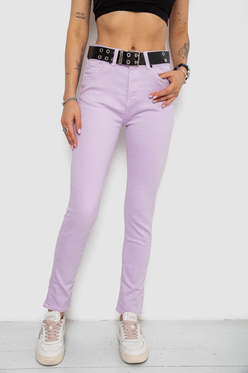 Джинси жіночі, колір бузковий, 182R00251 - зображення 1