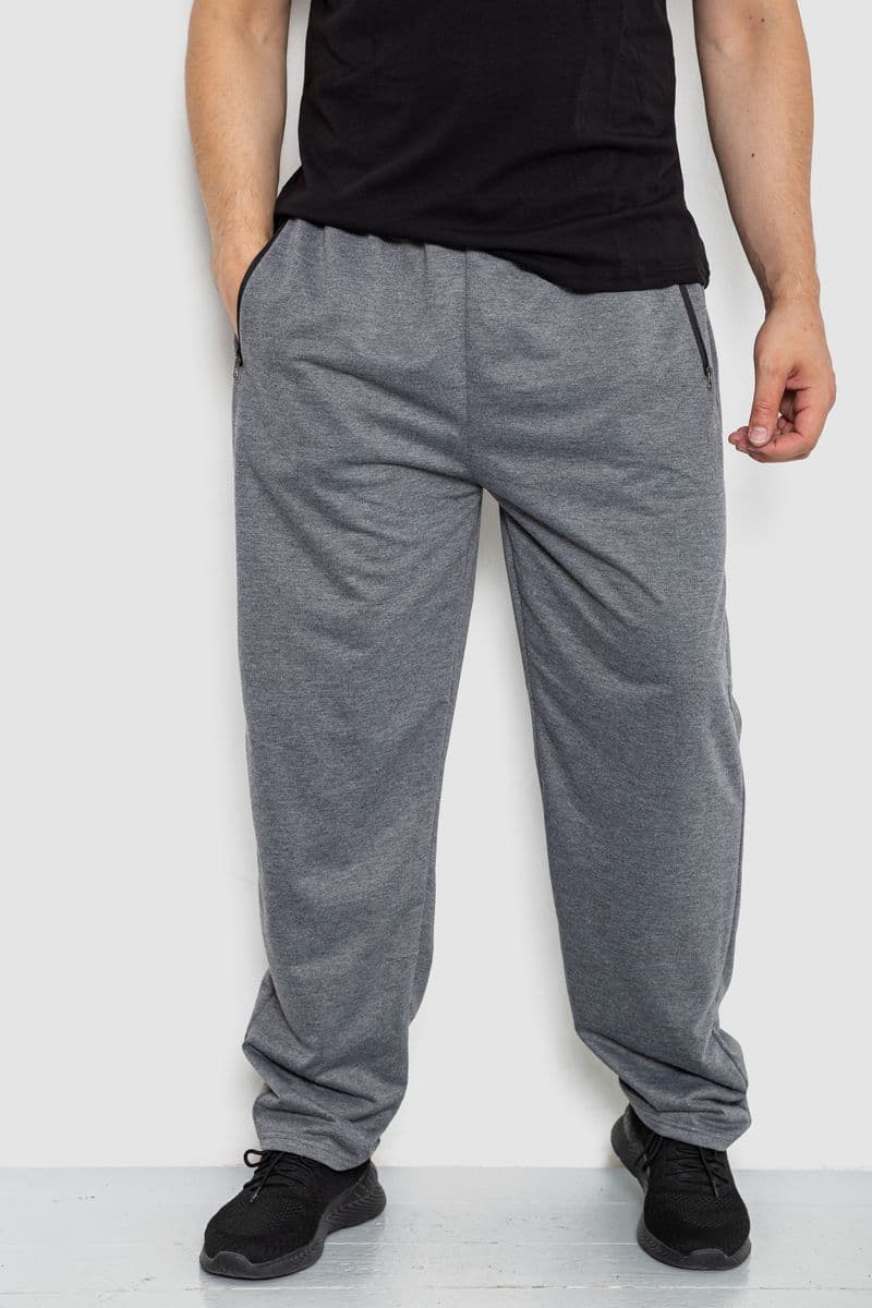 Спорт штани чоловічі, колір сірий, 244R41250 - зображення 1